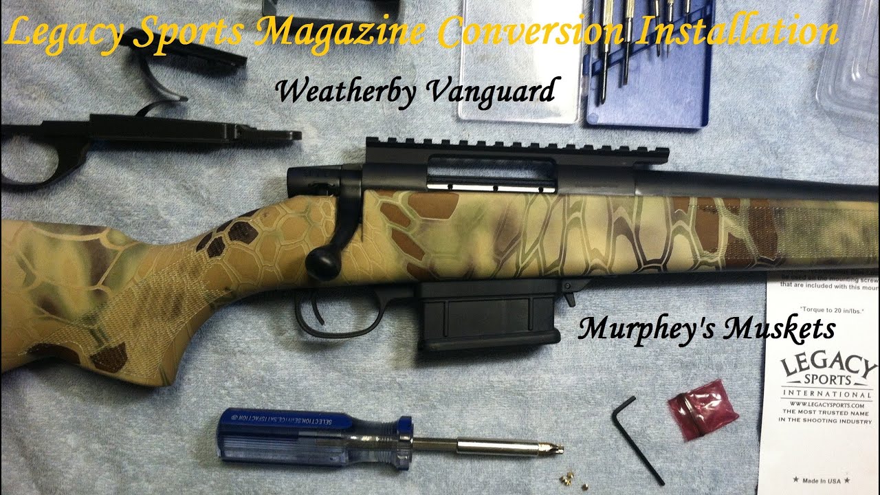 Установка приложения для переноса журнала Legacy Sports Magazine на Weatherby Vanguard 2.
