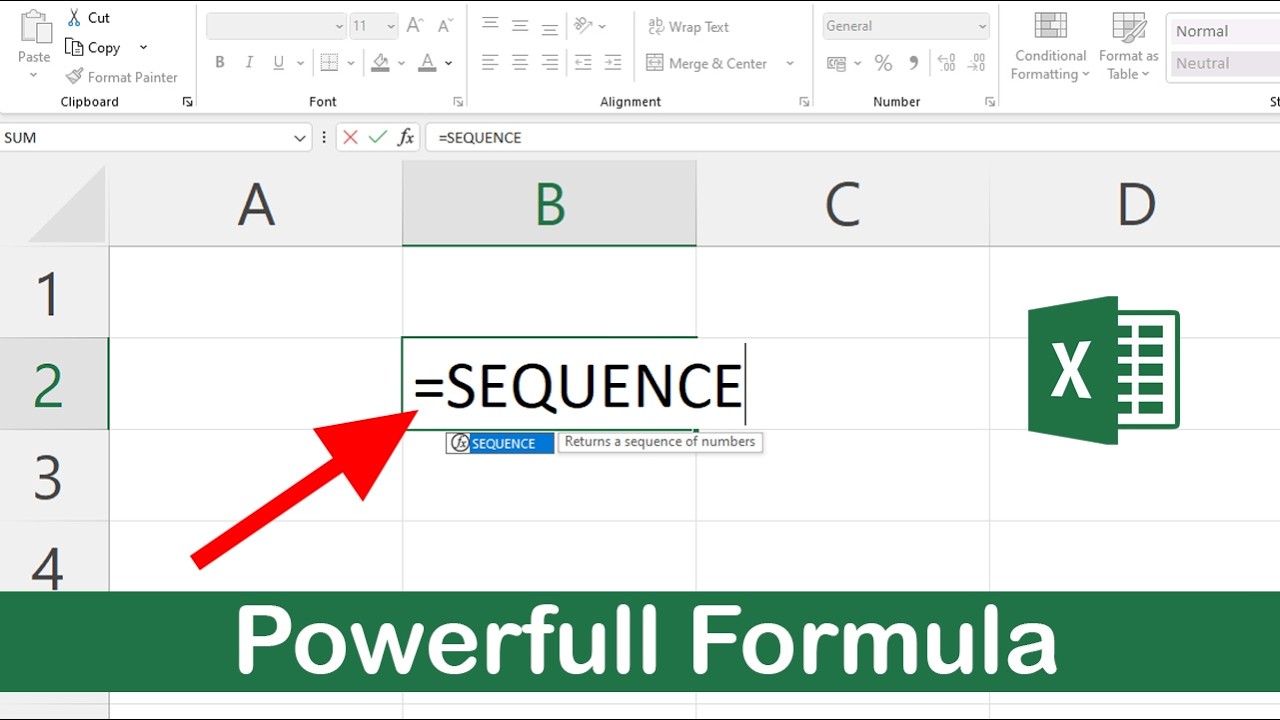 Excel ka ye powerfull SEQUENCE Formula   SEQUENCE Formula Real Use
