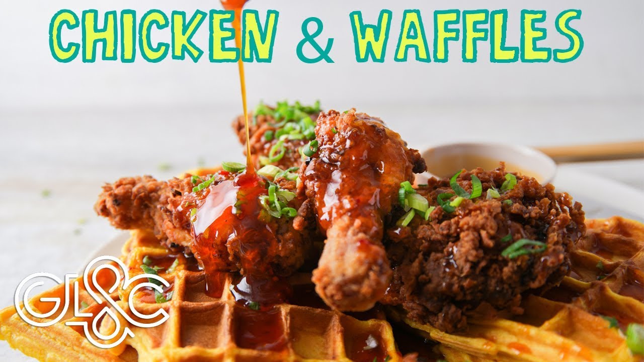 Crispy Chicken and Pumpkin Waffles