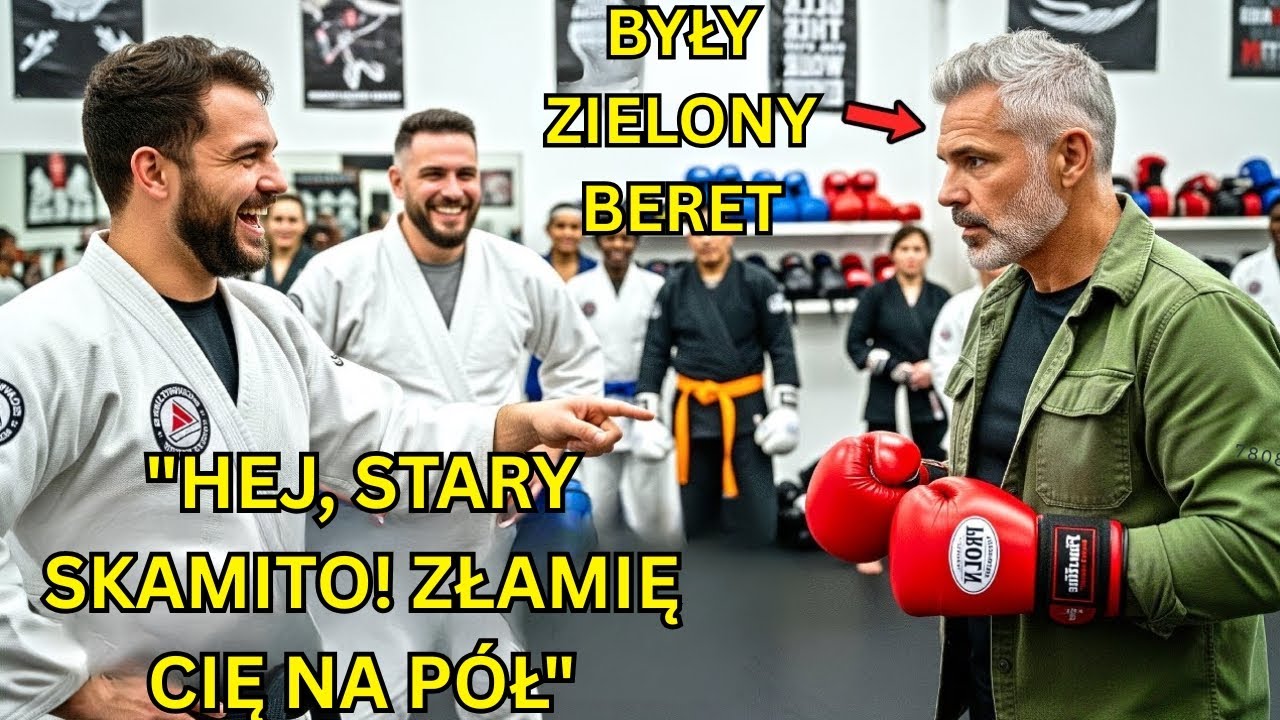 Czarny pas wyśmiewał starego weterana — to, co stało się potem, zmroziło wszystkich