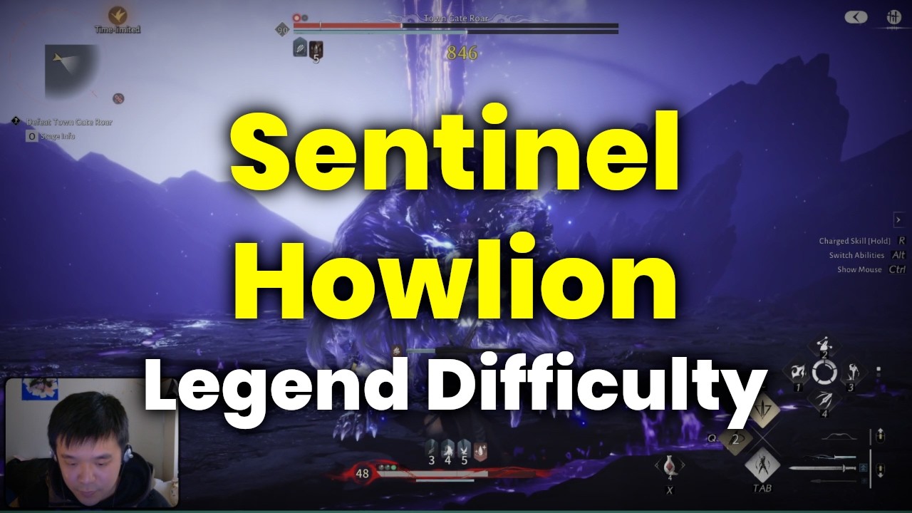 Sentinel Howlion Boss/Town Gate Roar (Legend Difficulty) | Strategic Sword/Spear &ndash; Where Winds Meet