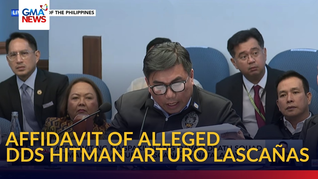 Declaraci&oacute;n jurada del presunto sicario del DDS Arturo Lasca&ntilde;as discutida durante el testimonio d...