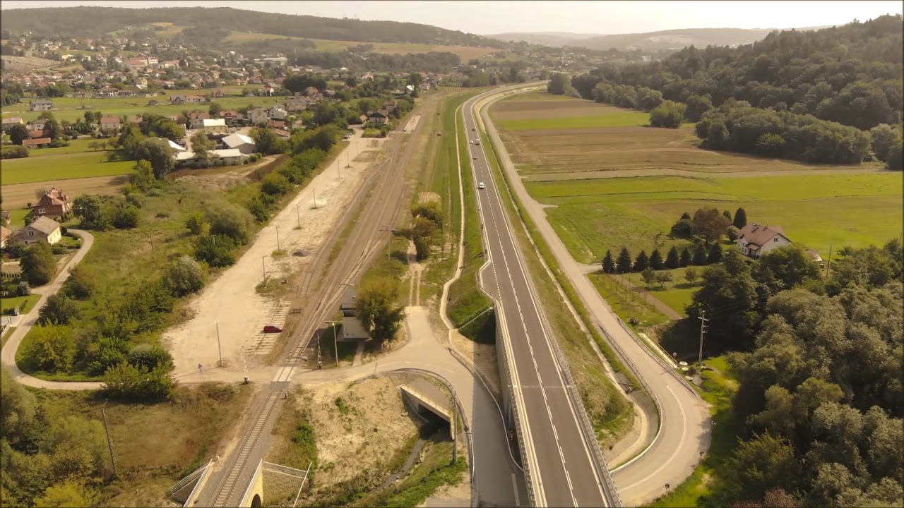 Ukończona obwodnica Czudca - cała obwodnica z drona 29.08.2019