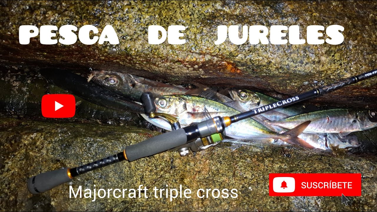 PESCA DE JURELES , CON LA MAJORCRAFT TRIPLE CROSS TCX-T732L #fishing #fish #pesca #majorcraft #JUREL