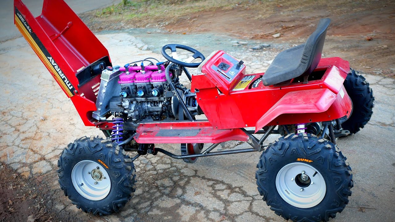 4x4 100hp+ Triple Ultimate Riding Mower Build part 7!