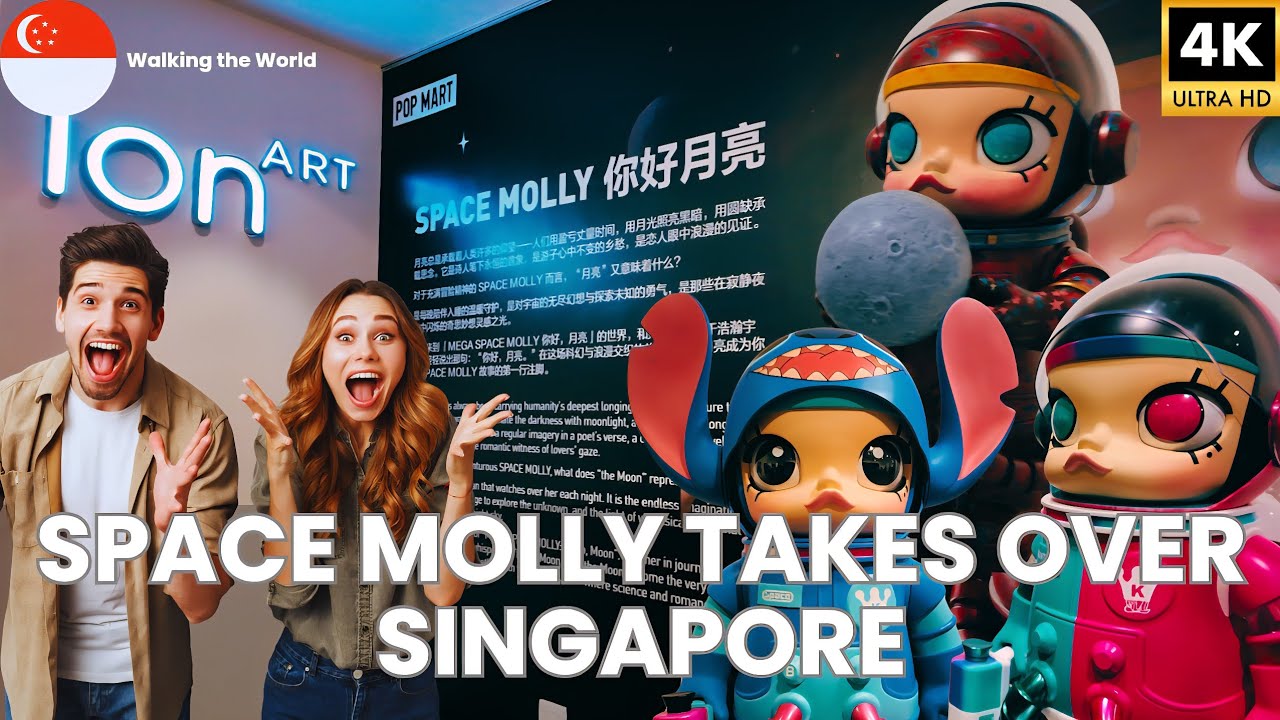 POP MART Mega Space Molly: Hello, Moon! FULL Exhibit Tour at ION Orchard Singapore 2025 [4K]