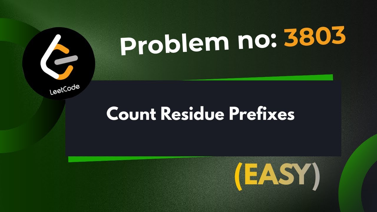 Count Residue Prefixes | Leetcode 3803 | Explanation With Code | Java