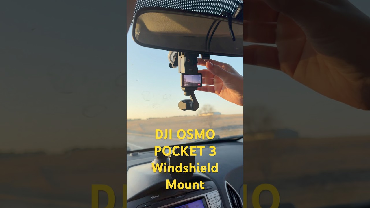Best car windshield mount setup for your #DJI Osmo Pocket 3
