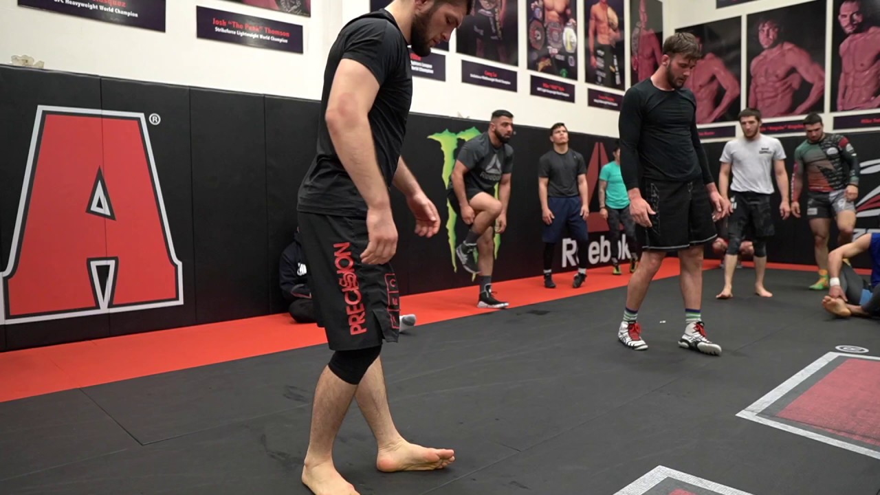 AKA Hand Fighting With Khabib Nurmagomedov & Cain Velasquez