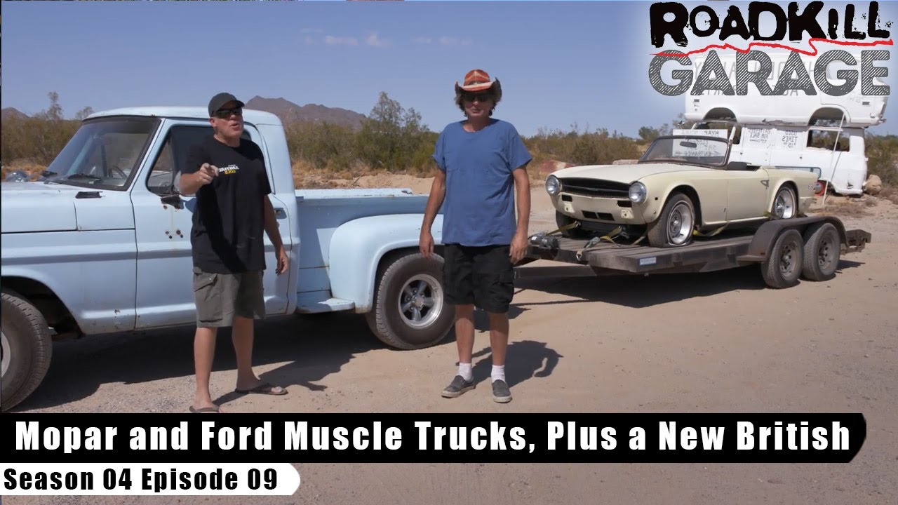 Mopar and Ford Muscle Trucks - Roadkill Garage S04E09 - Reality Car TV Show