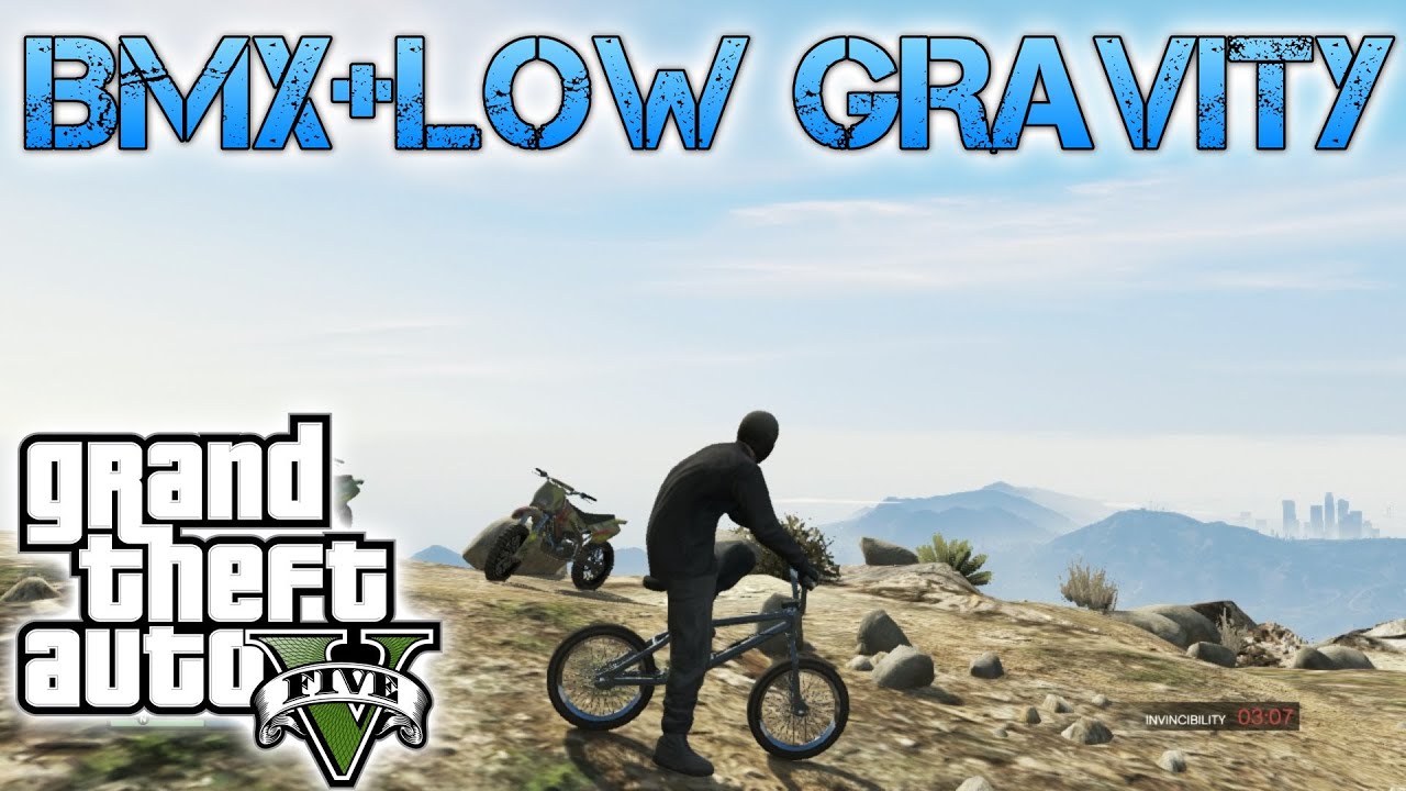 Grand Theft Auto V | BMX & MOON GRAVITY | I BELIEVE I CAN FLY!!