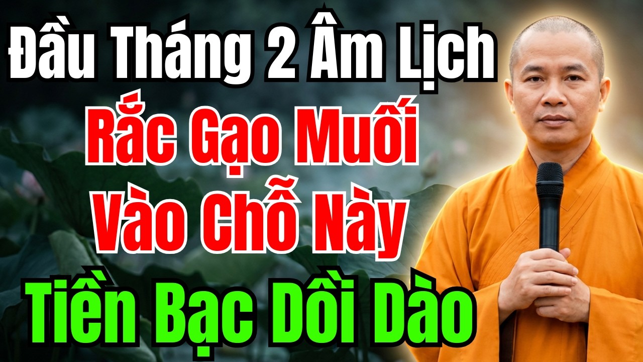 ĐẦU THÁNG 2 ÂM LỊCH : Rắc Gạo Muối Chỗ Này – Tiền Tài Ùn Ùn Đổ về | THU HÚT TÀI LỘC