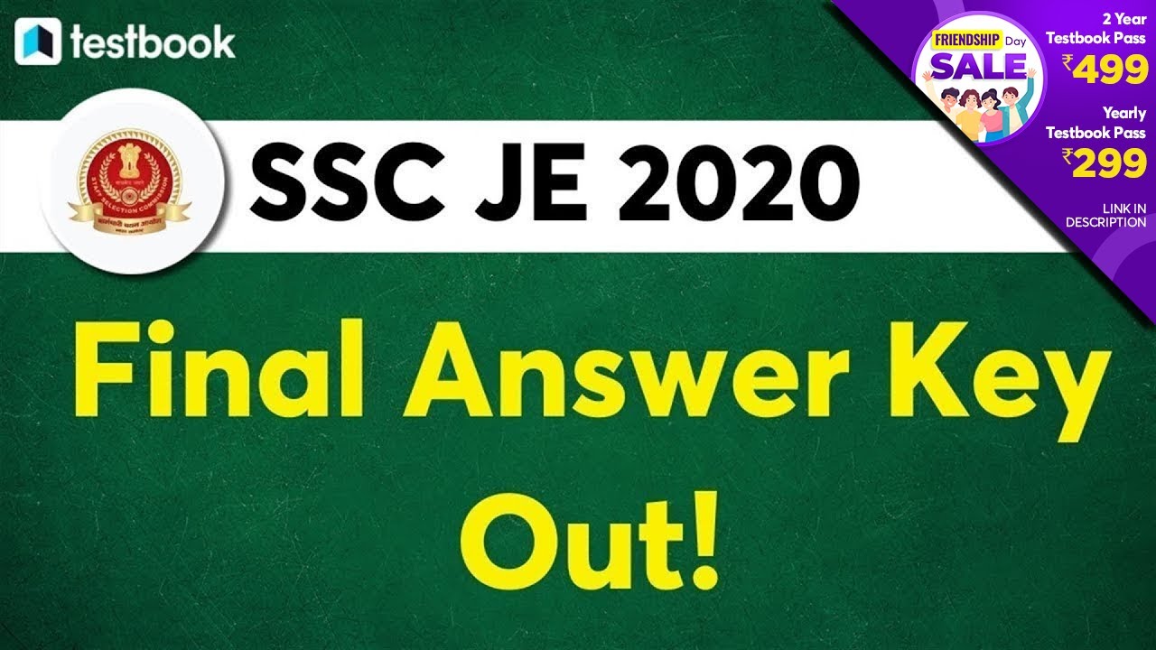SSC JE Answer Key 2020 | SSC JE 2020 Expected Cut Off | SSC JE Questions and Solutions