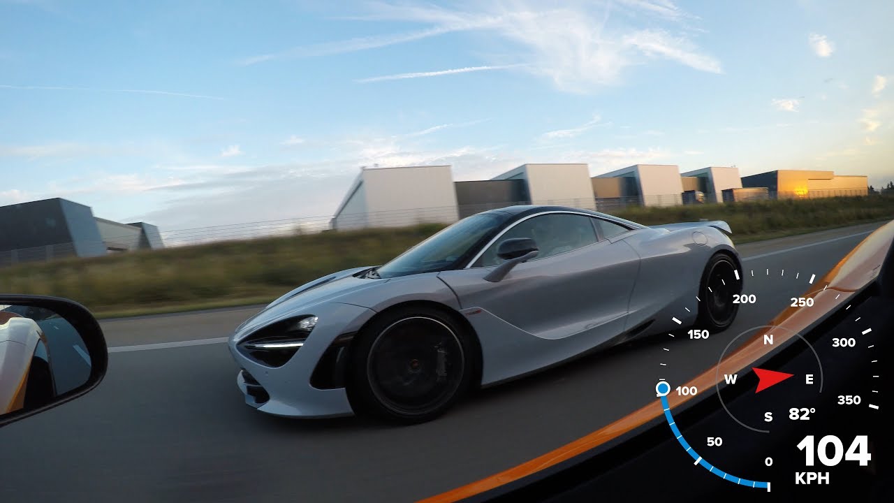 McLaren 720S vs. McLaren 675LT on the Autobahn!