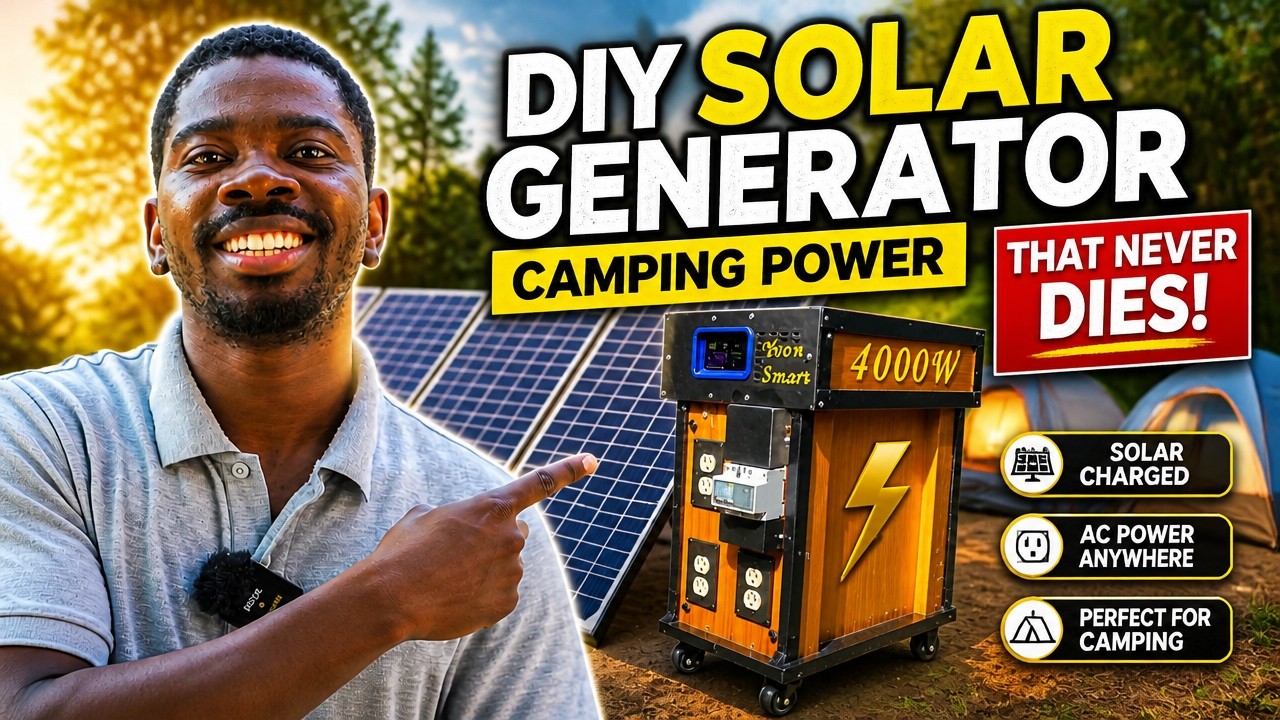 Portable Solar Power on wheels | Off Grid AC backup Power Supply