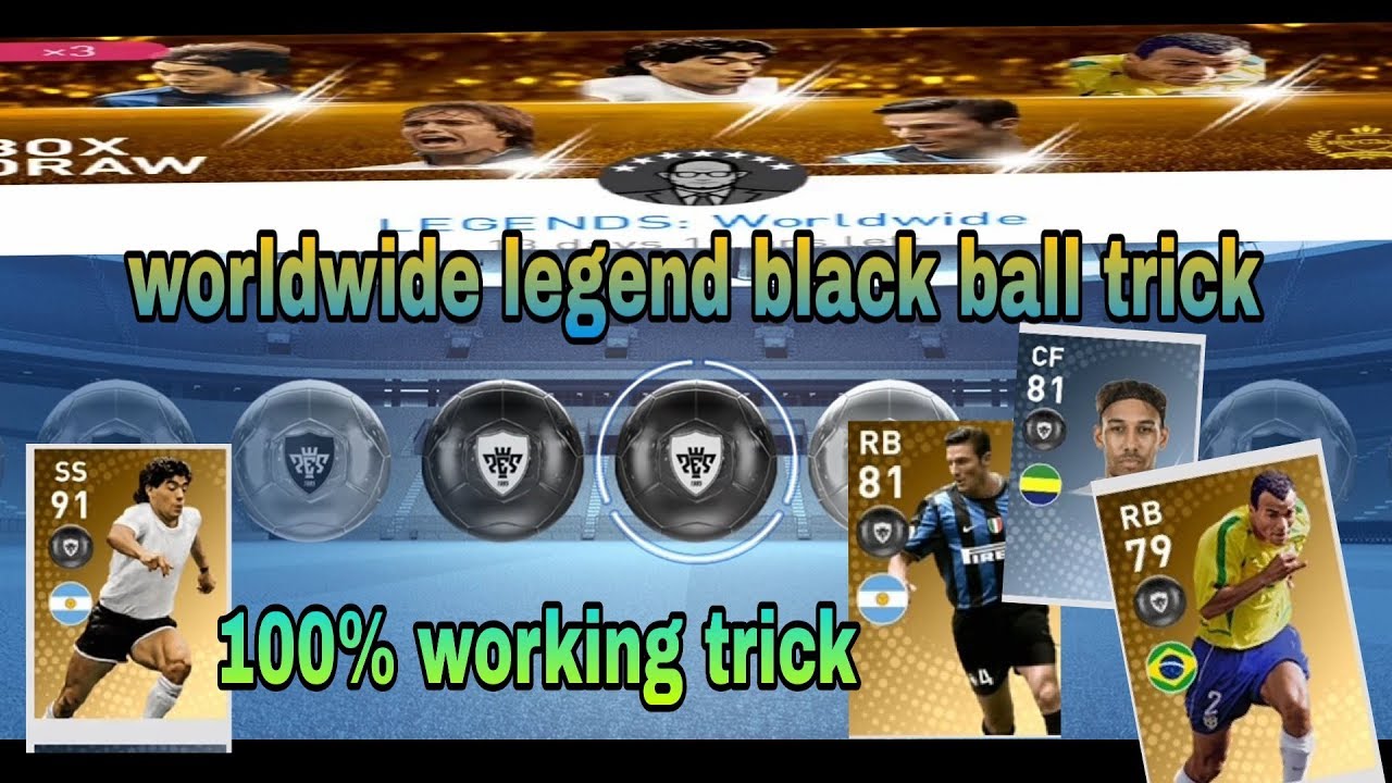 Worldwide legend black ball box draw trick