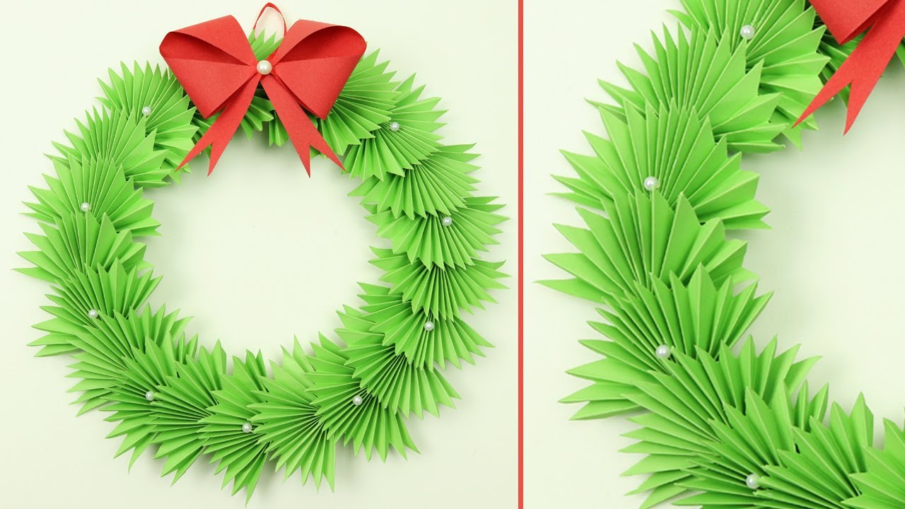 DIY Christmas Wreath | How to Make Paper Christmas Wreath | Easy Christmas Decoration Ideas