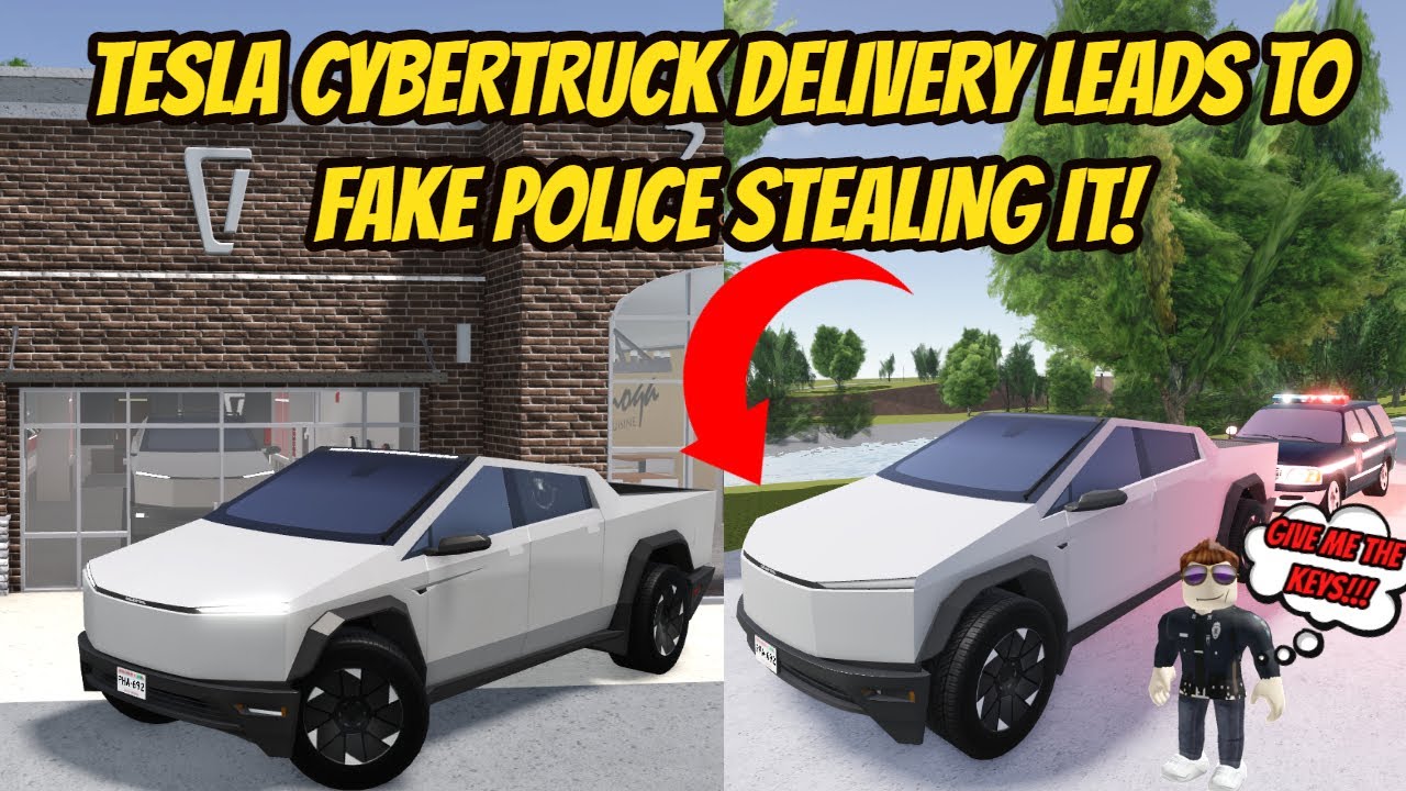 Greenville, Wisc Roblox l Tesla Cybertruck Delivery STOLEN by POLICE - Voice Roleplay