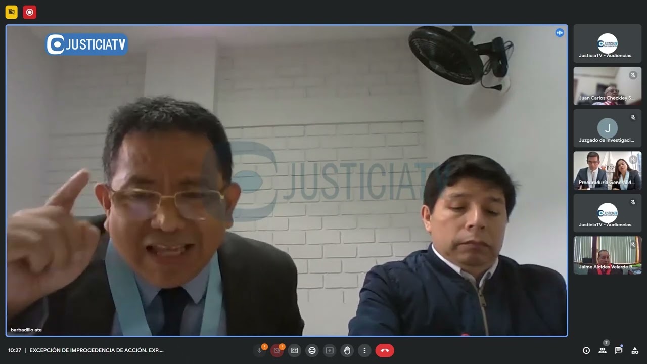 Excepción de improcedencia de acción solicitada por la defensa de José Pedro Castillo Terrones
