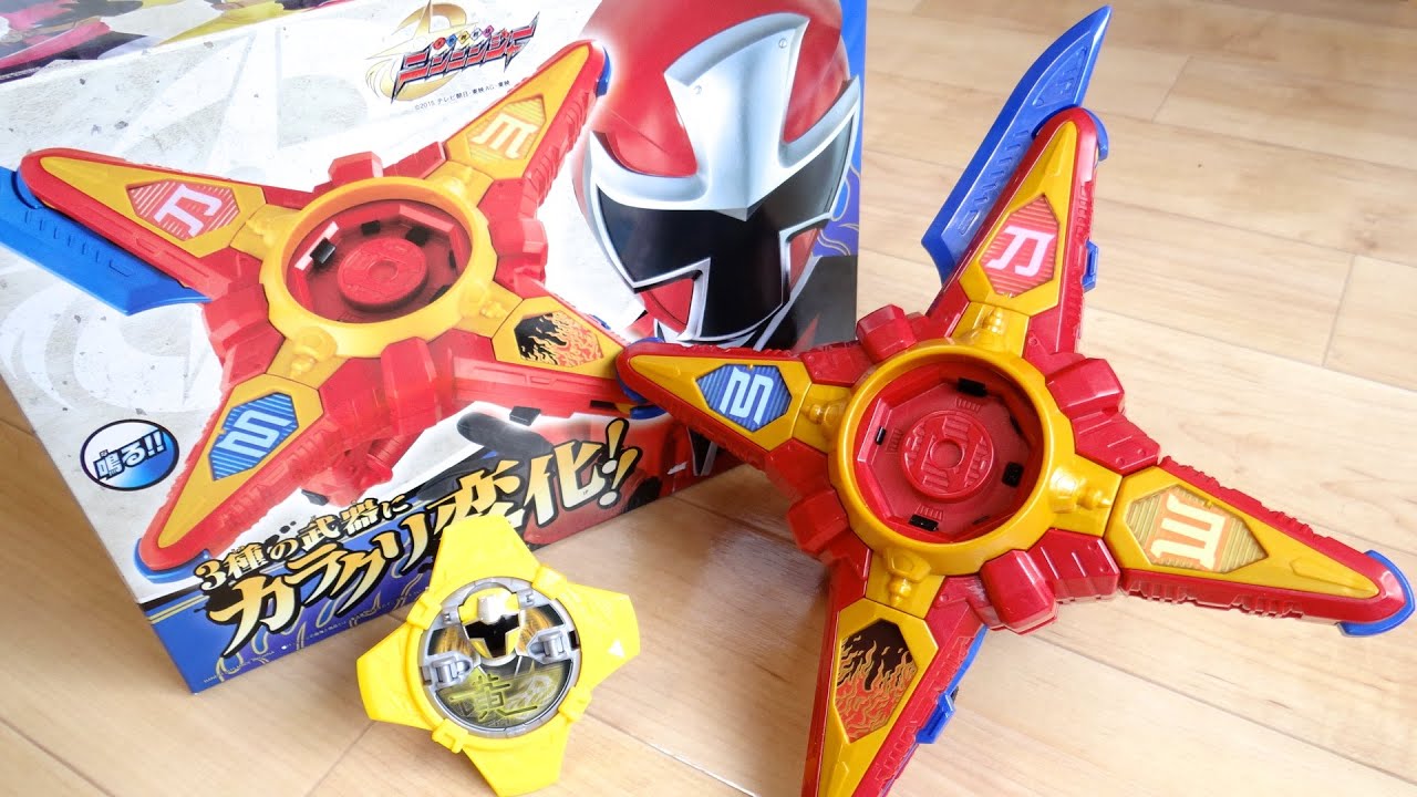 刀・弓・爪に三段変化！DXカラクリヘンゲン レビュー！キニンジャーシュリケン付属 三段忍撃 手裏剣戦隊ニンニンジャー