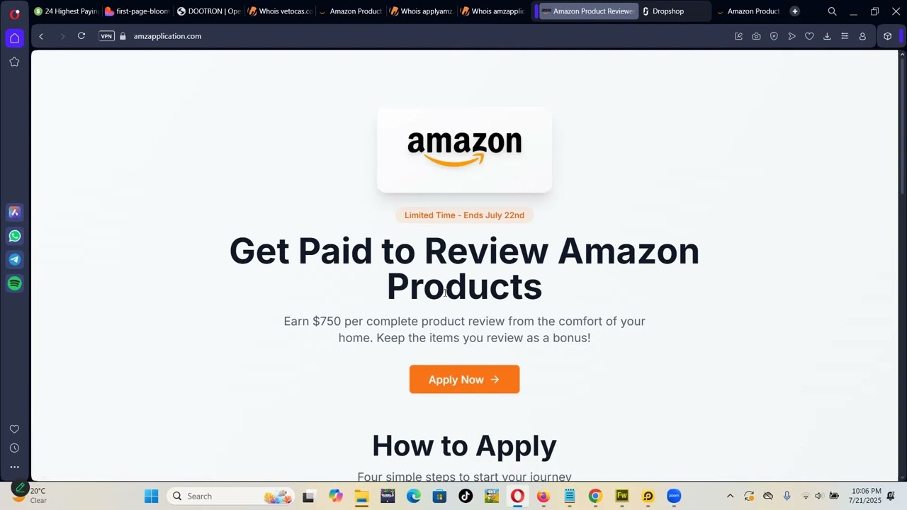 ApplyAmz.com  FREE $700 Amazon Gift Card Legit Or Scam? | amzapplication.com review Amazon Products