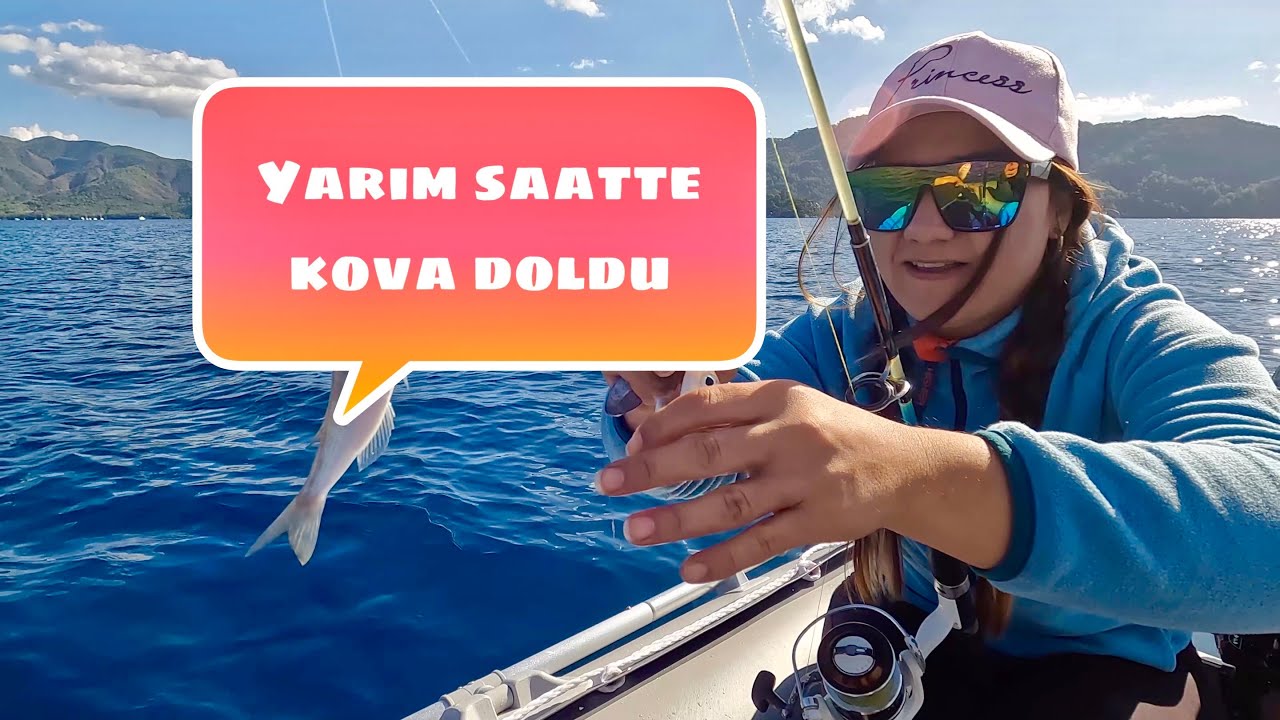 Önce havada Sonra Tavada / Şişme Botla Liman içi Balık avı