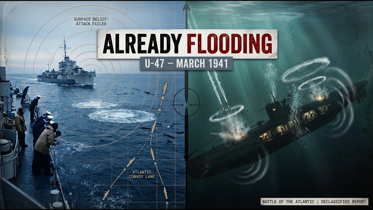 They Thought Depth Charges Missed — U 47 Was Already Flooding