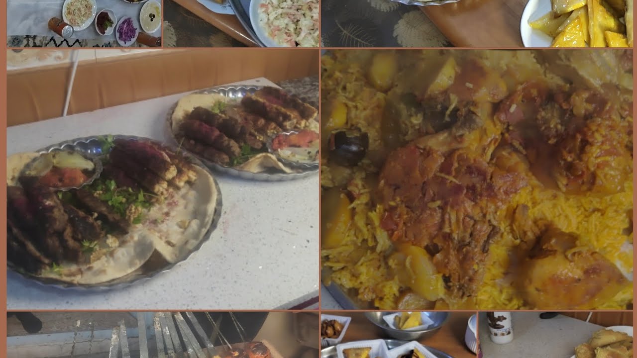 ثواب اول يوم رجب 👍حلويات سهله وبسيطه 😋وكباب هش طعم خرافي 😋مقلوبه رهيبه👌💓