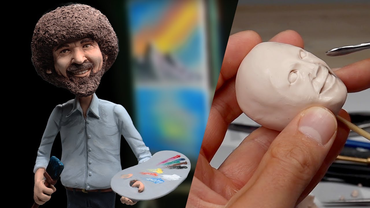Я вылепил Боба Росса! Урок по лепке из полимерной глины