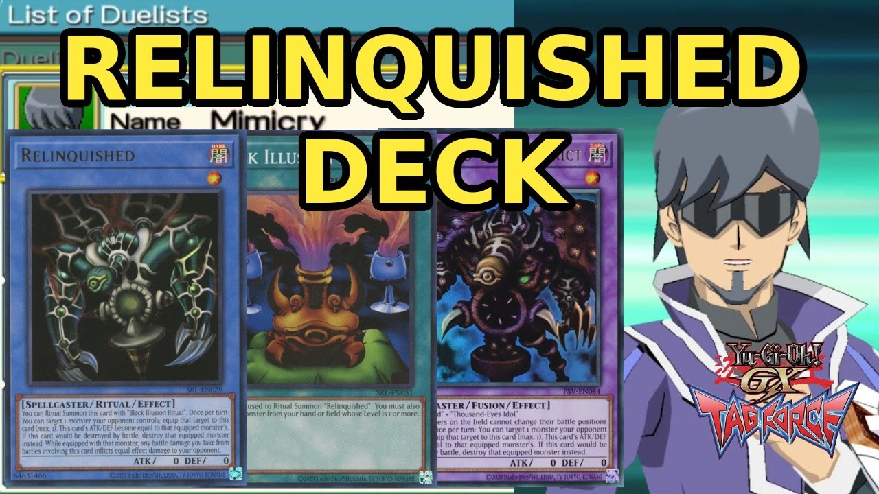 Yugioh GX Tag Force 1 : Mimicry / Relinquished deck
