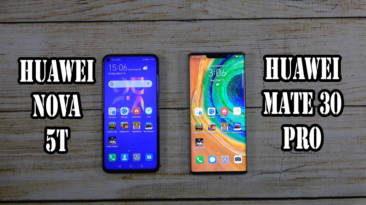 Huawei Nova 5T vs Huawei Mate 30 Pro | SpeedTest and Camera comparison