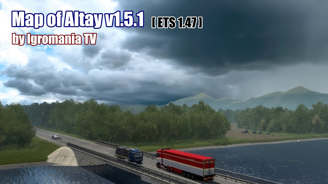 ETS 1.47 | You can drive a truck to Altay | SCS Maps Addon | 4 Maps Combo
