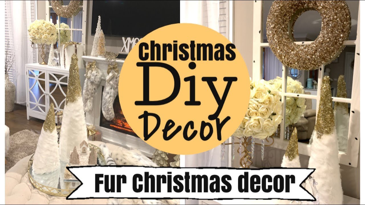 CHRISTMAS DIY DECOR | FUR CHRISTMAS DECOR