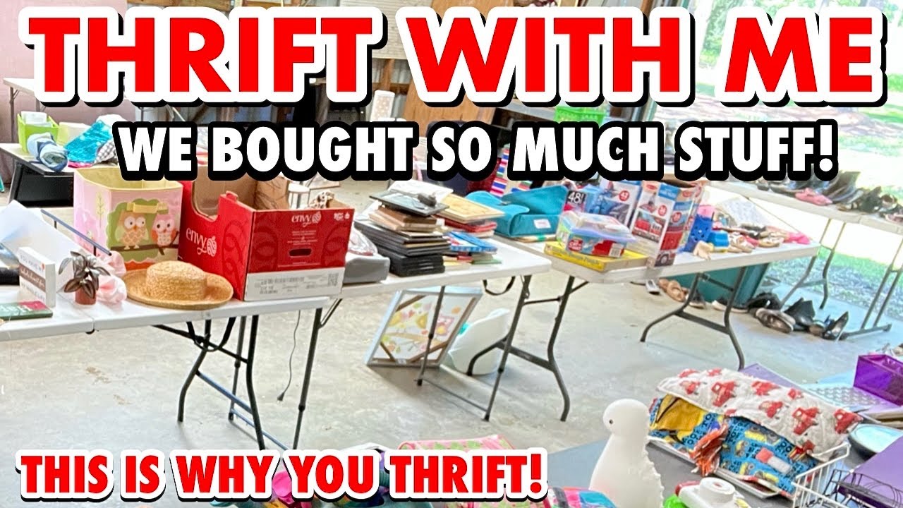 We bought SO MUCH STUFF! Home decor THRIFTING & HAUL * THIS IS WHY YOU  GO THRIFT SHOPPING