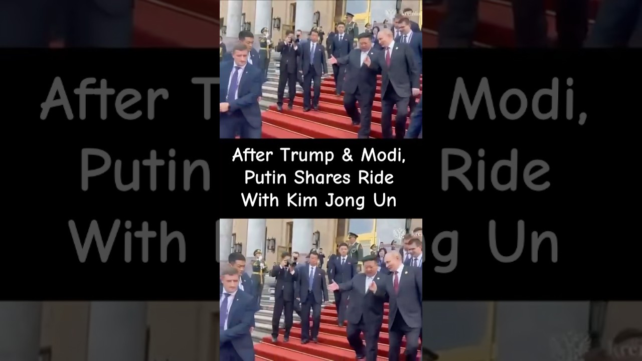#Watch After Modi & Trump, Putin Shares A Car Ride With Kim Jong Un #putin #modi #trump