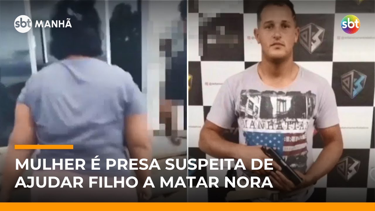 Mulher é presa suspeita de ajudar filho a matar a nora em Minas Gerais | #SBTManhã