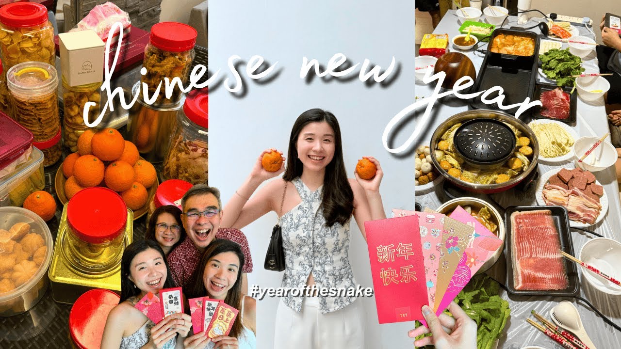 CHINESE NEW YEAR VLOG🐍🧧| clothes shopping, reunion dinners, 1st time giving angbao, house visits📍SG