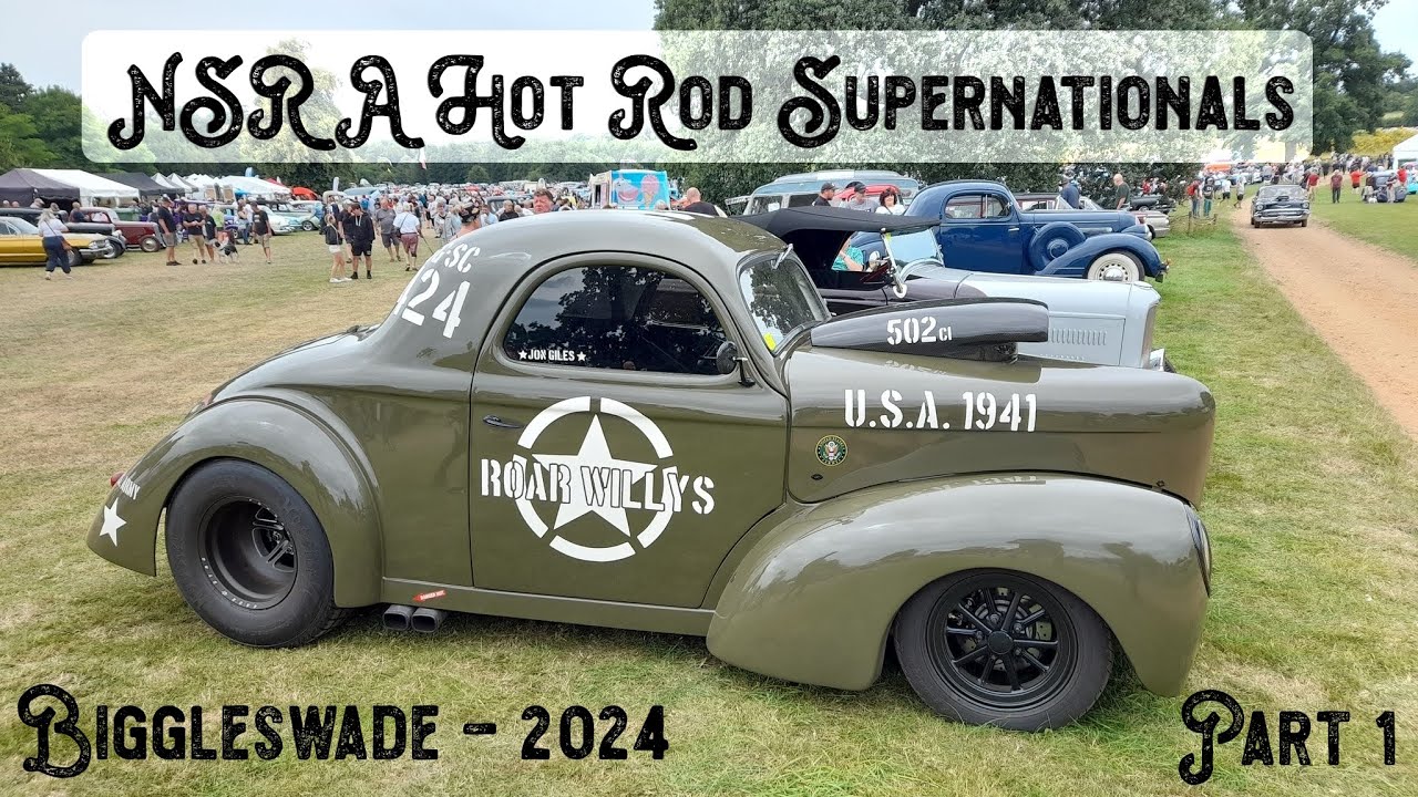 NSRA Hot Rod Supernationals - Biggleswade -2024 - Part 1 #custom  #hotrod  #chevy #ford #truck