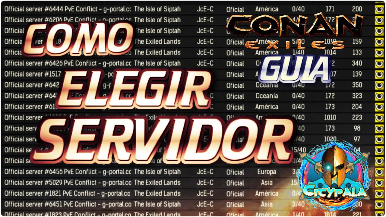 CONAN EXILES EN QUE SERVIDOR EMPEZAR // DIFERENCIAS ENTRE JCE / JCJ / CONFLICT
