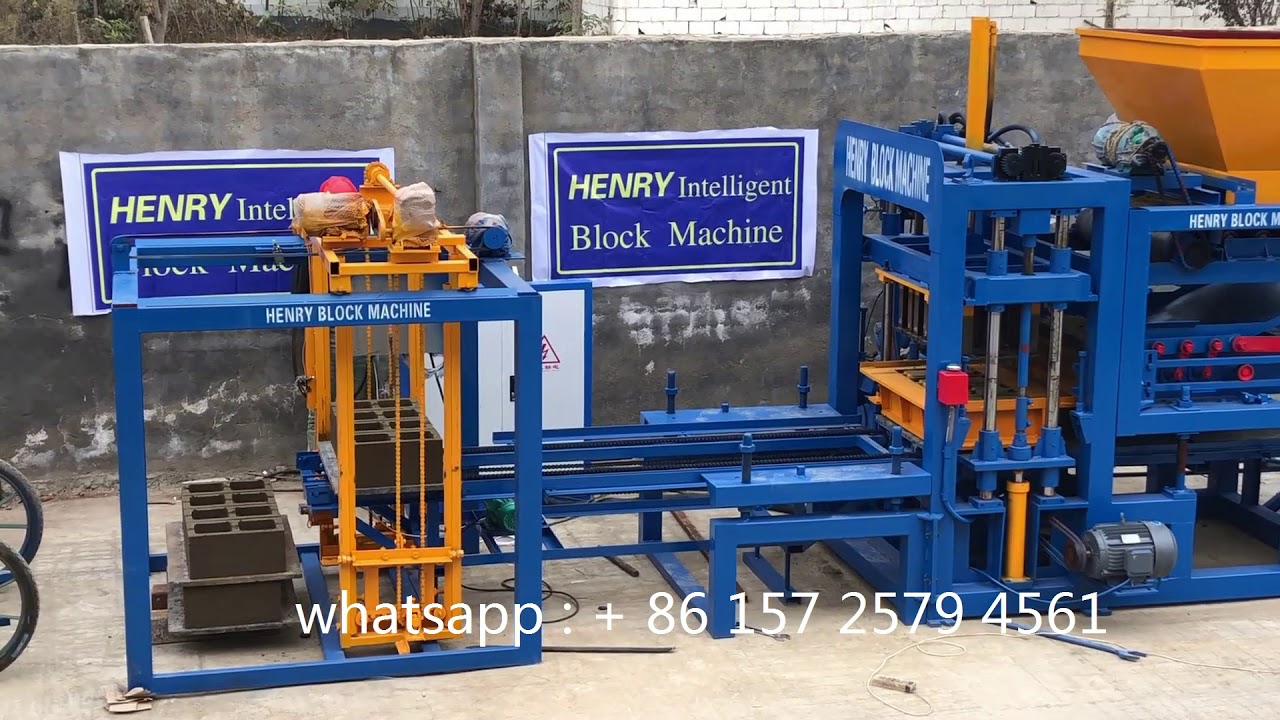 SSn QT4 -20 production line produce 400 x200x200mm hollow blocks  1