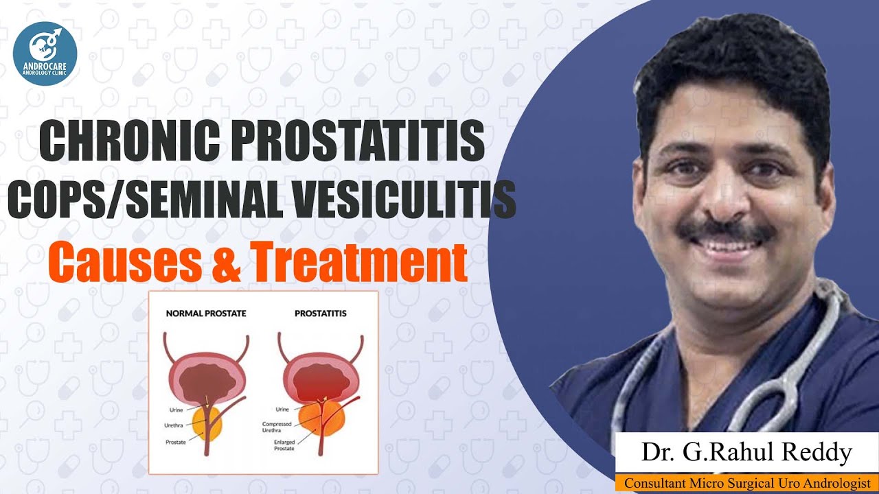 Chronic Prostatitis Cops/Seminal Vesiculitis Causes & Treatment | Rahul Reddy | Androcare Andrology