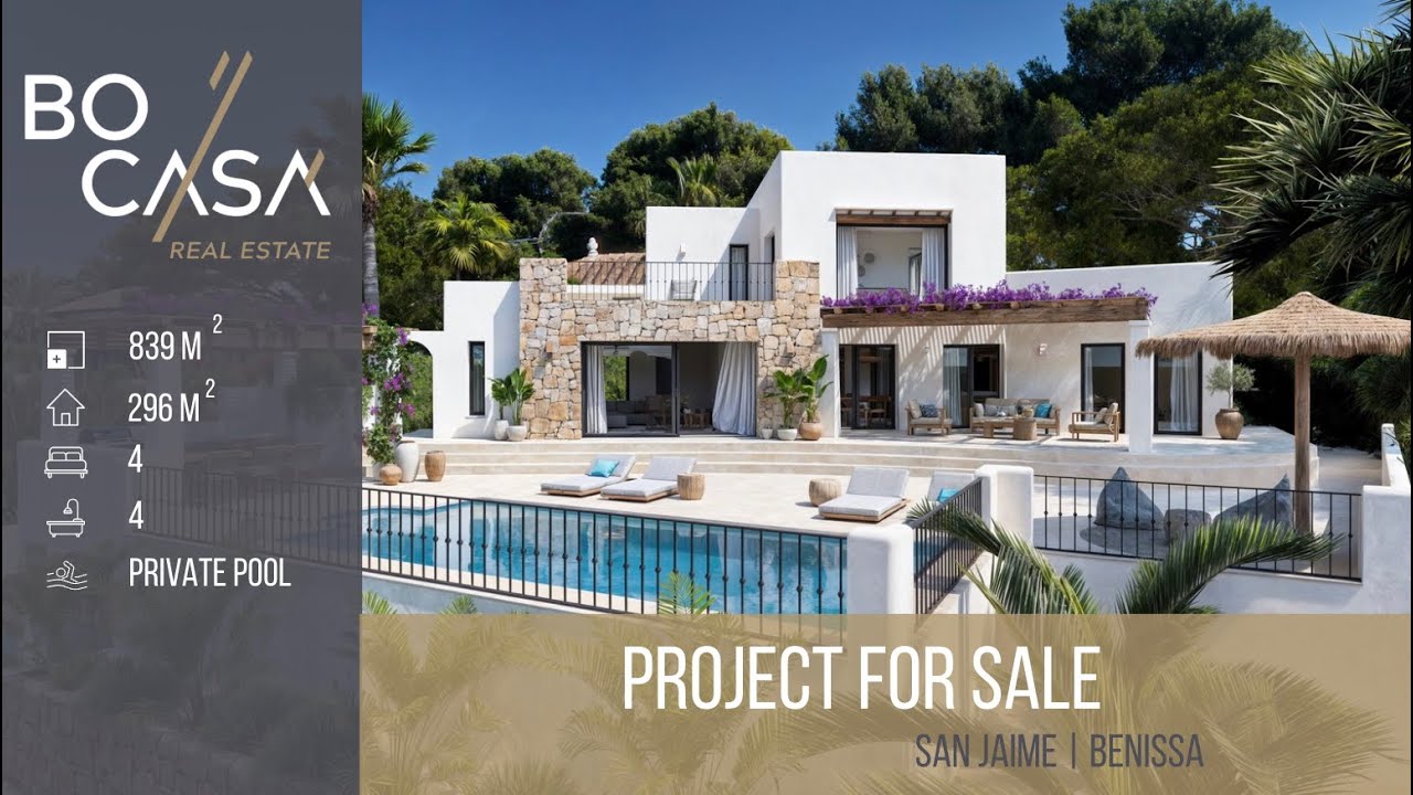 Exclusive Ibiza-style newly built villa in a prime location in San Jaime, Benissa