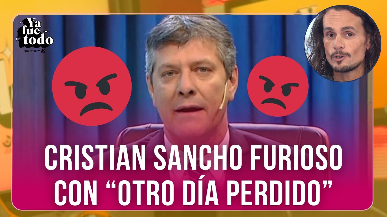 🚨😱&iexcl;SE ARM&Oacute;! CRISTIAN SANCHO ESTALL&Oacute; CONTRA LA PRODUCCI&Oacute;N DE MARIO PERGOLINI