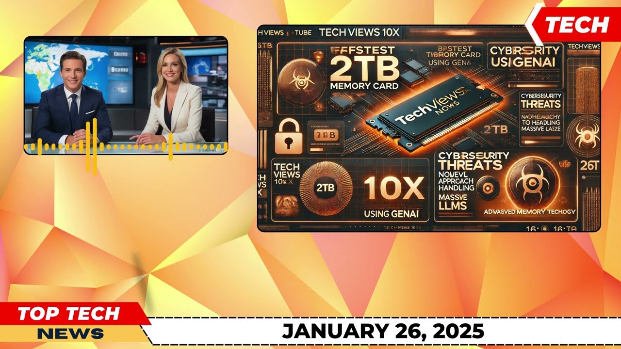 Top TECH News Of JAN 26, 2025: Fastest 2TB Memory Card EVER! + AI Hack Attacks & Revolutionary Tech
