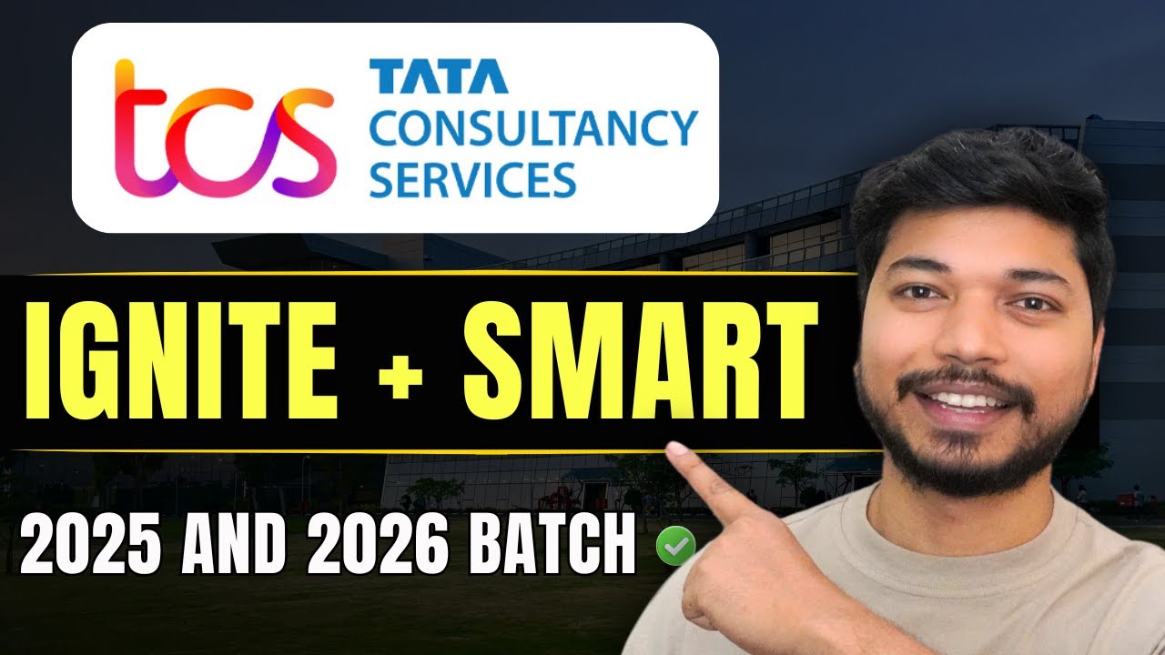 TCS Ignite & Smart Hiring freshers of 2025 and 2026 batch 🔥Apply online