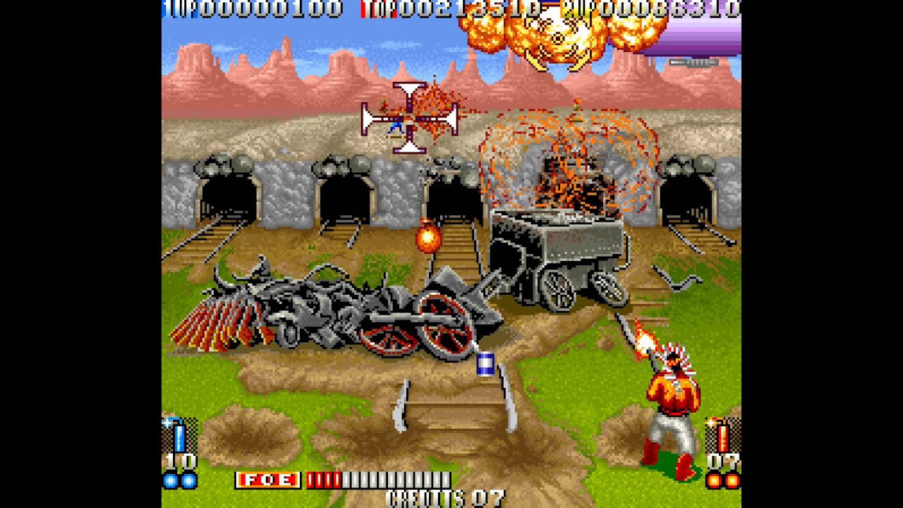 Blood Bros. arcade 2 player Netplay 60fps
