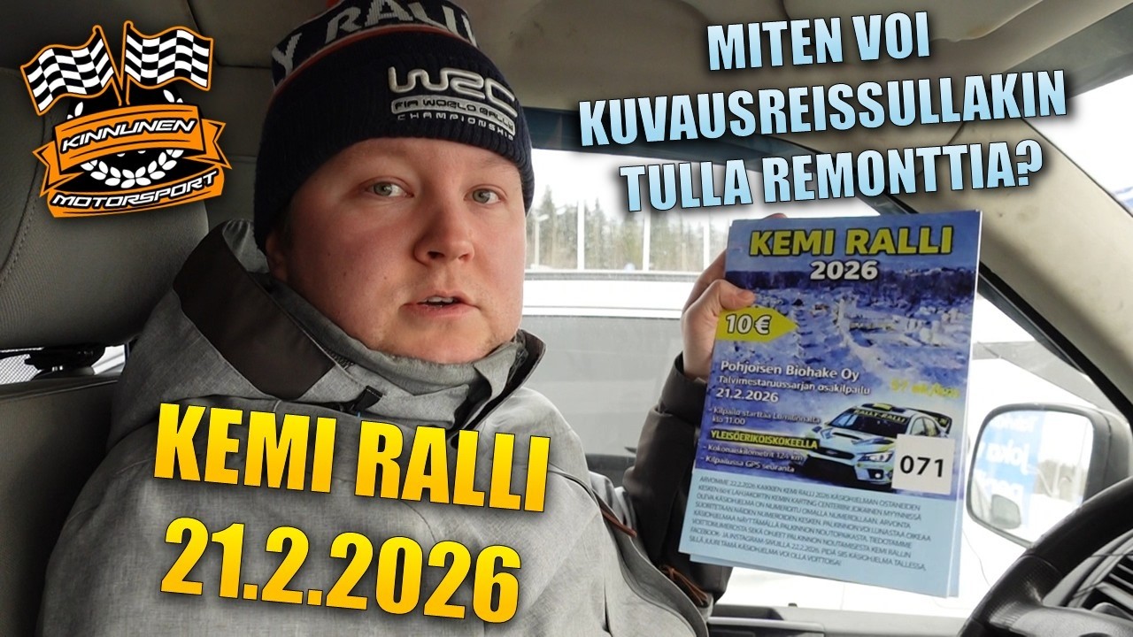Vlog - Kemi Ralli 2026 kuvausreissu