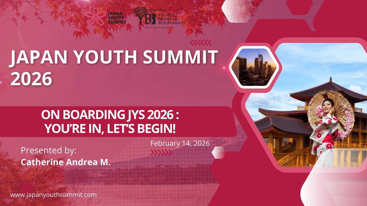 Onboarding session of the Japan Youth Summit 2026 - 14th January 2026