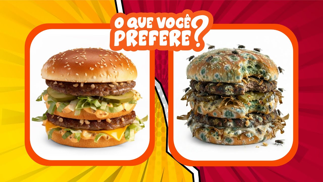 🔄 O QUE VOCÊ PREFERE? | divertido jogo das escolhas | Edição Fast Food 🍔🍟 #quiz #focaquiz
