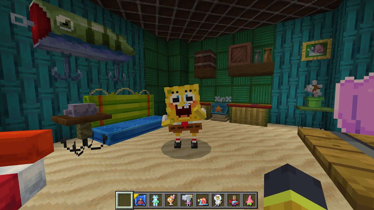 SpongeBob Mod in Minecraft PE